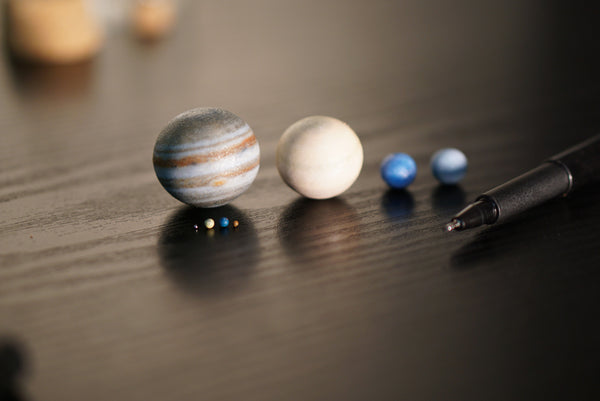 Solar System in a Bottle (to scale)