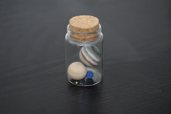 Solar System in a Bottle (to scale)